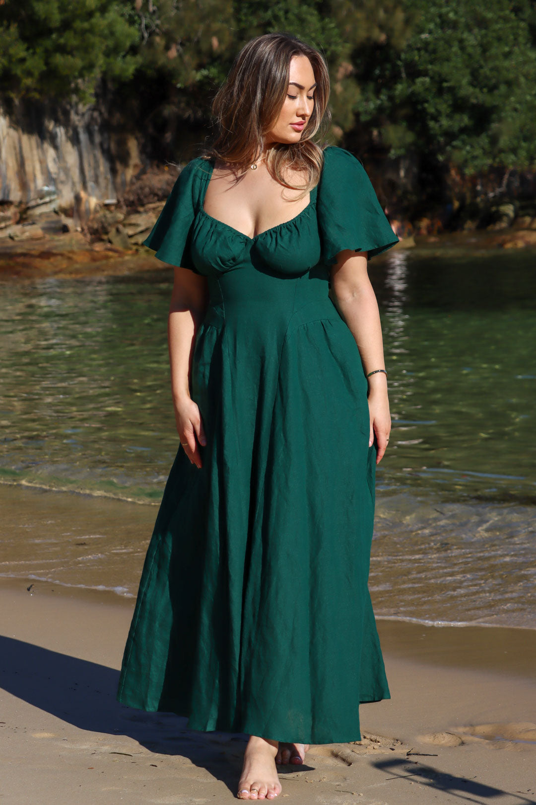 Bridgette Forest Green Dress