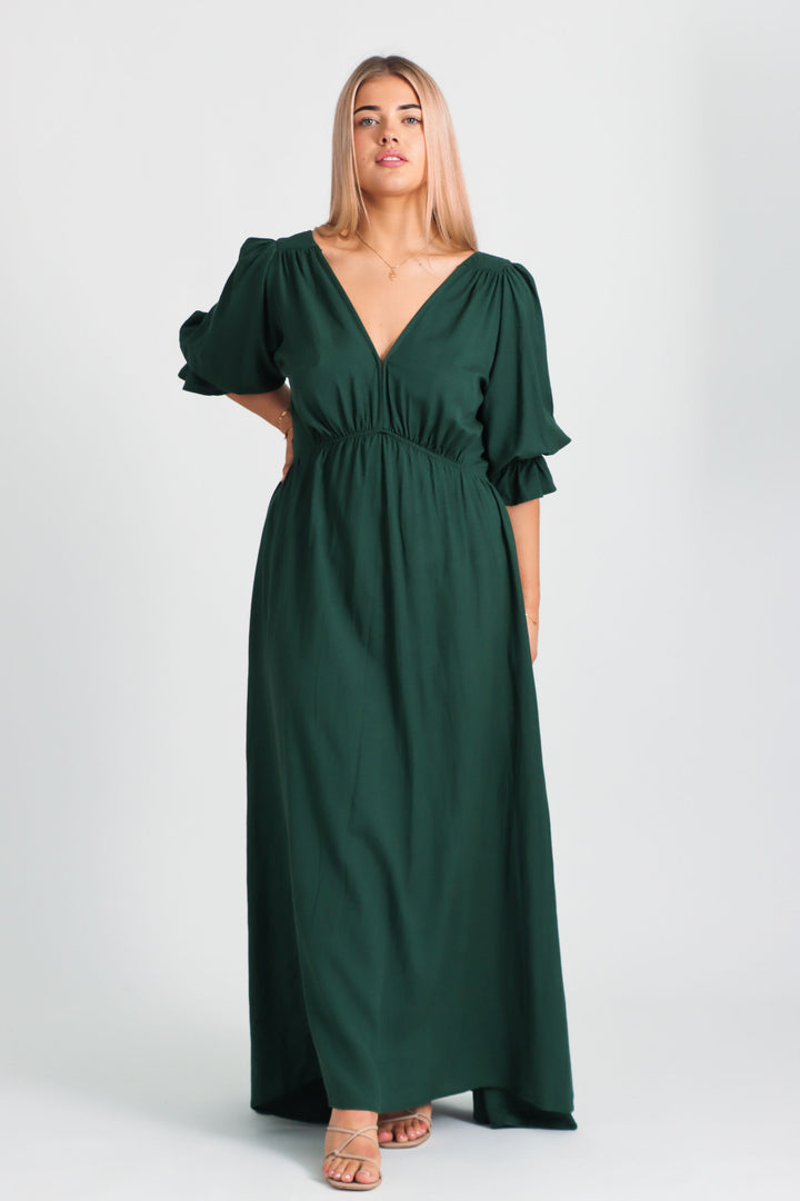 Lana Forest Green Dress