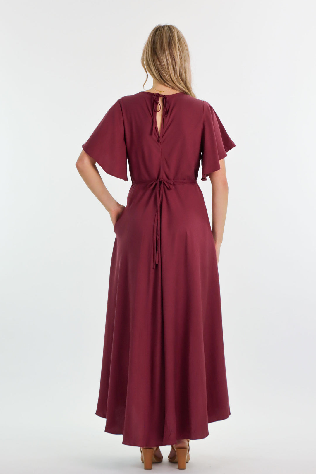 athena burgundy dress Athena Velvet Dress