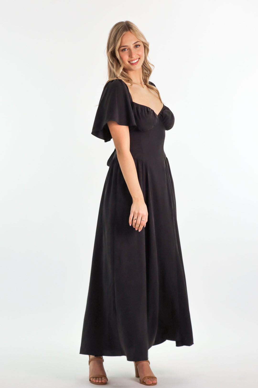 bridgette maxi dress Bridgette Halter Side Slit Maxi Dress