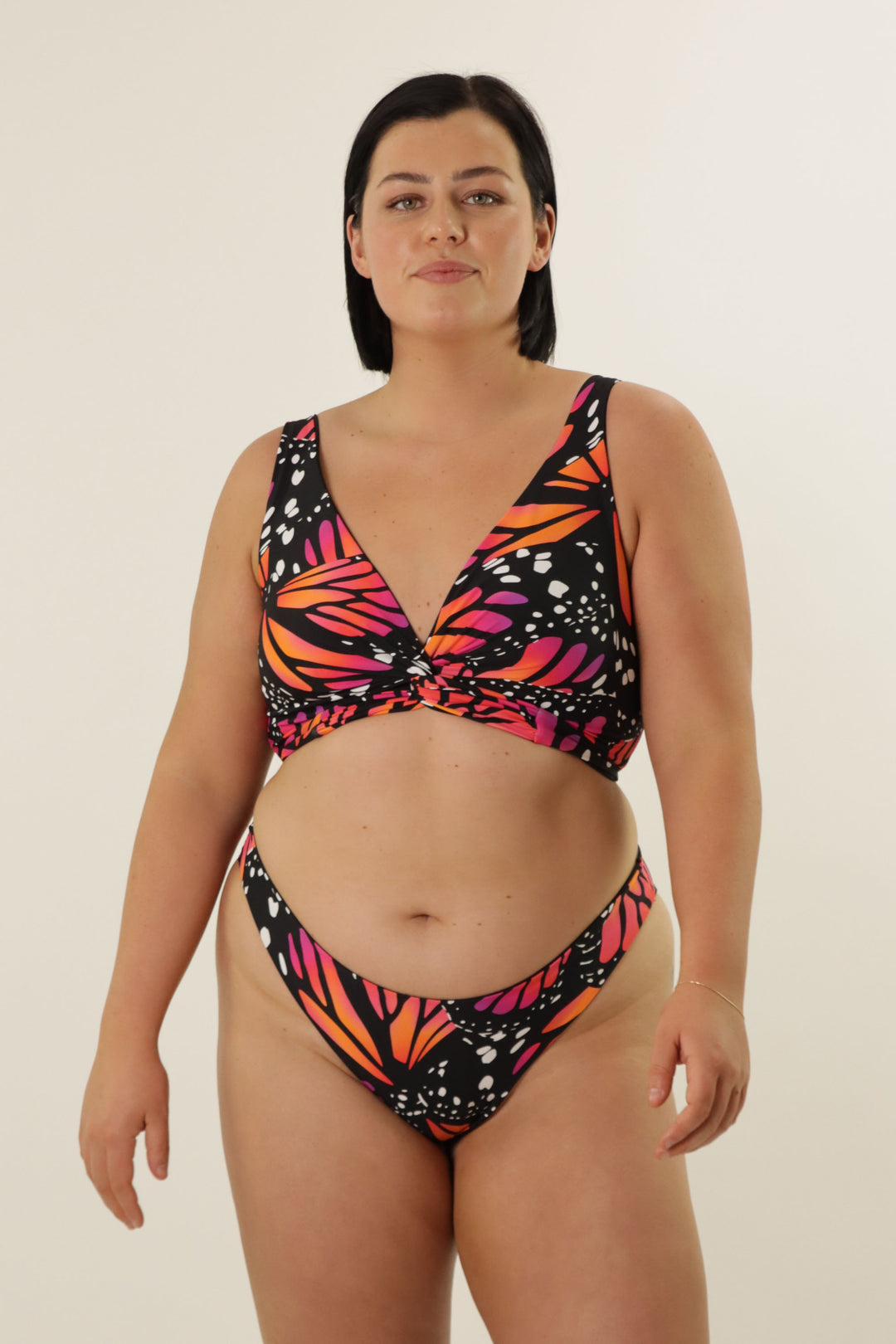 Lola Black & Butterfly Bikini Top