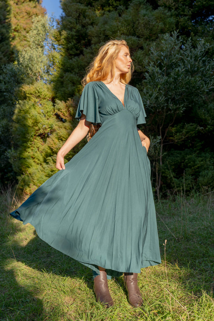 Athena Emerald Green Dress