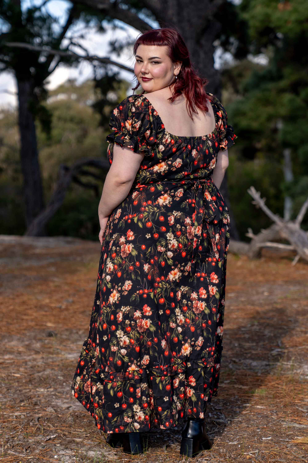 Ashley Cherry Noir Dress