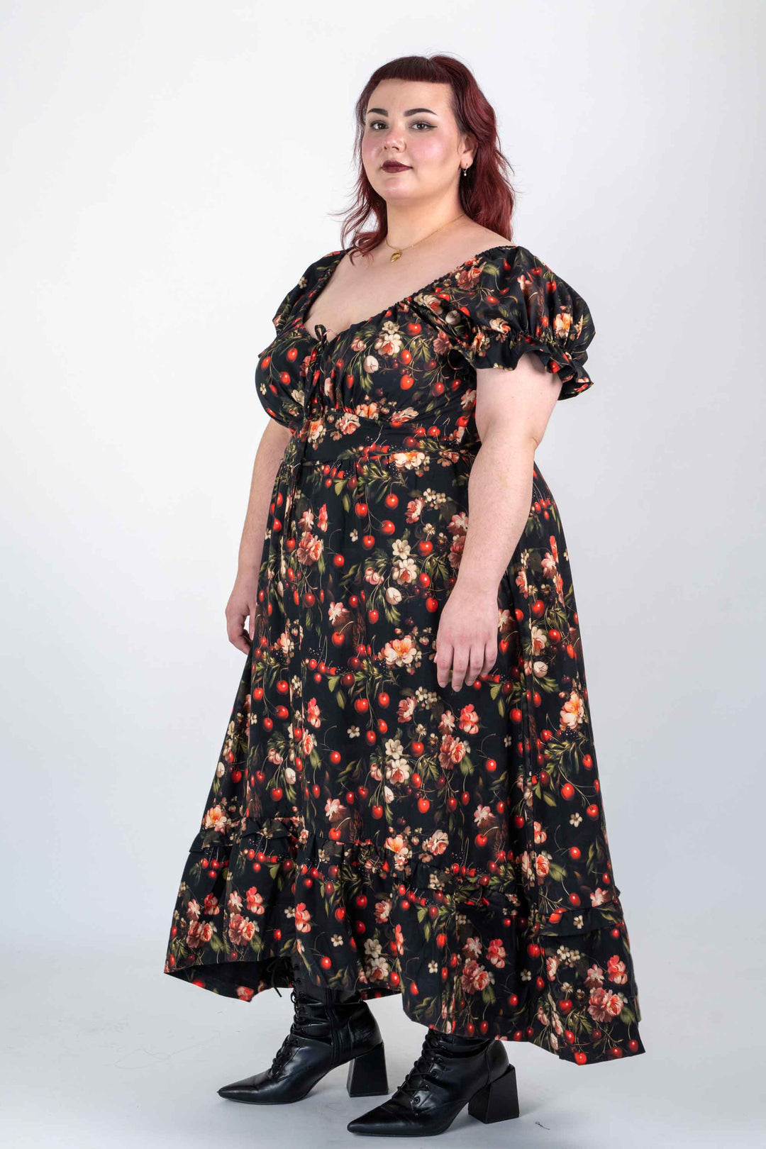 Ashley Cherry Noir Dress