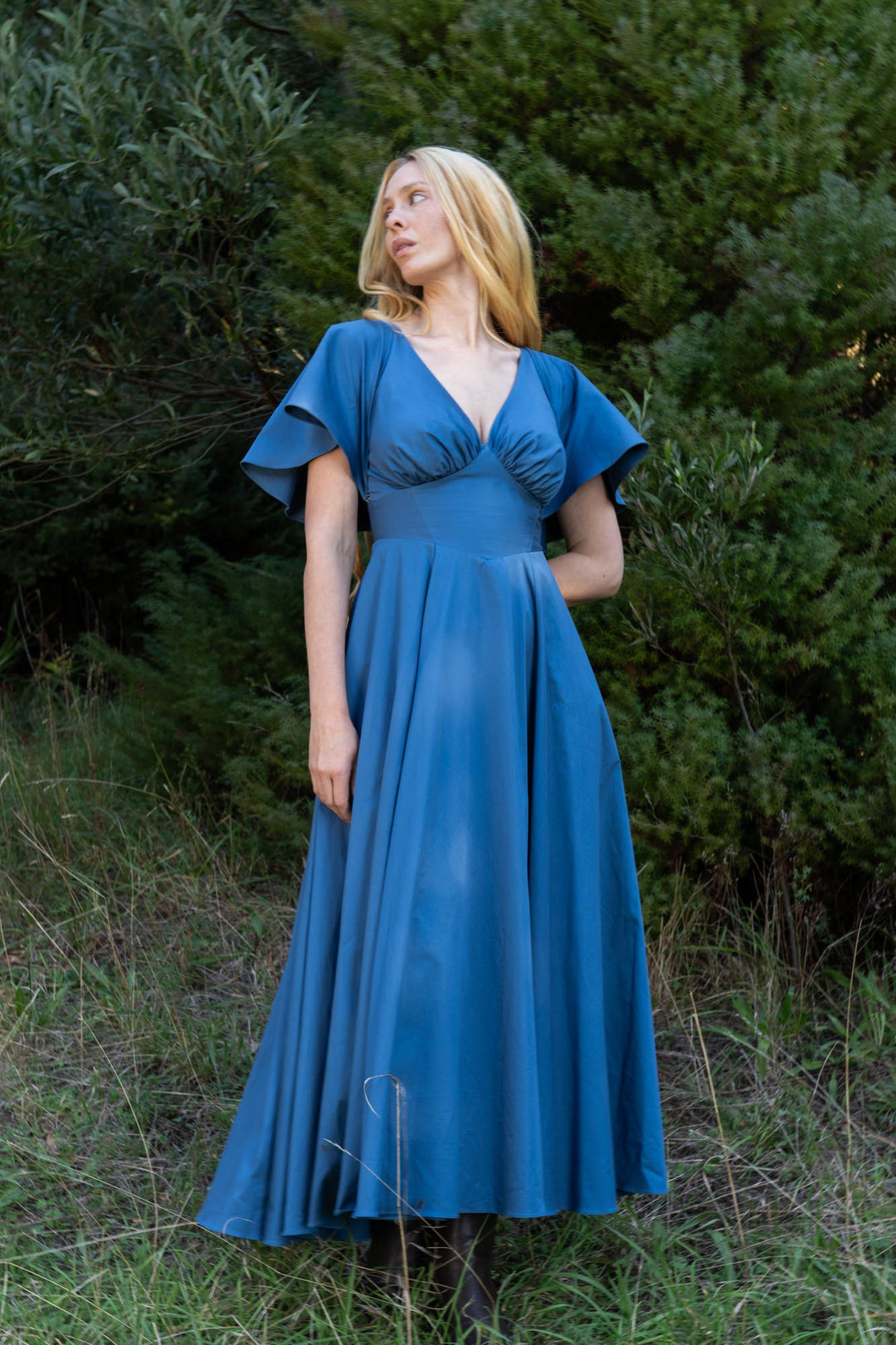 Estelle Steel Blue Dress