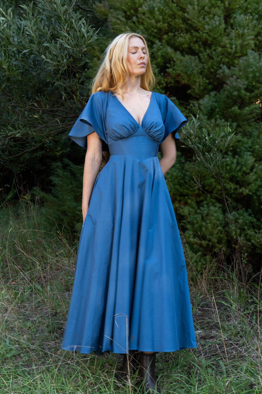 Estelle Steel Blue Dress