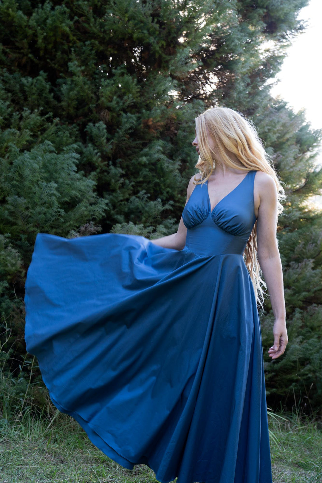 Estelle Steel Blue Dress