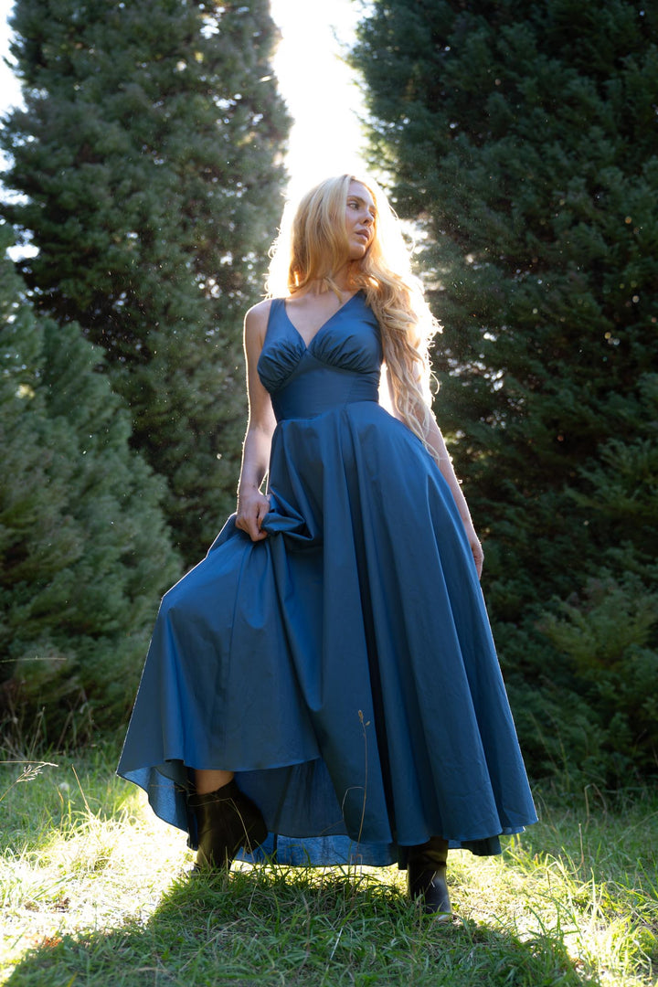 Estelle Steel Blue Dress