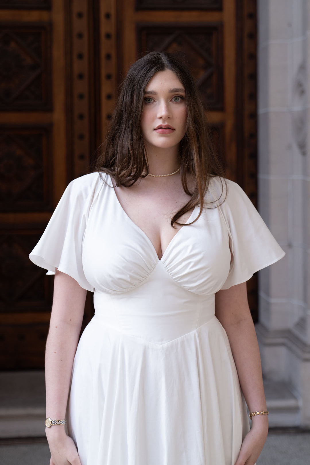 Estelle Diamond White Dress