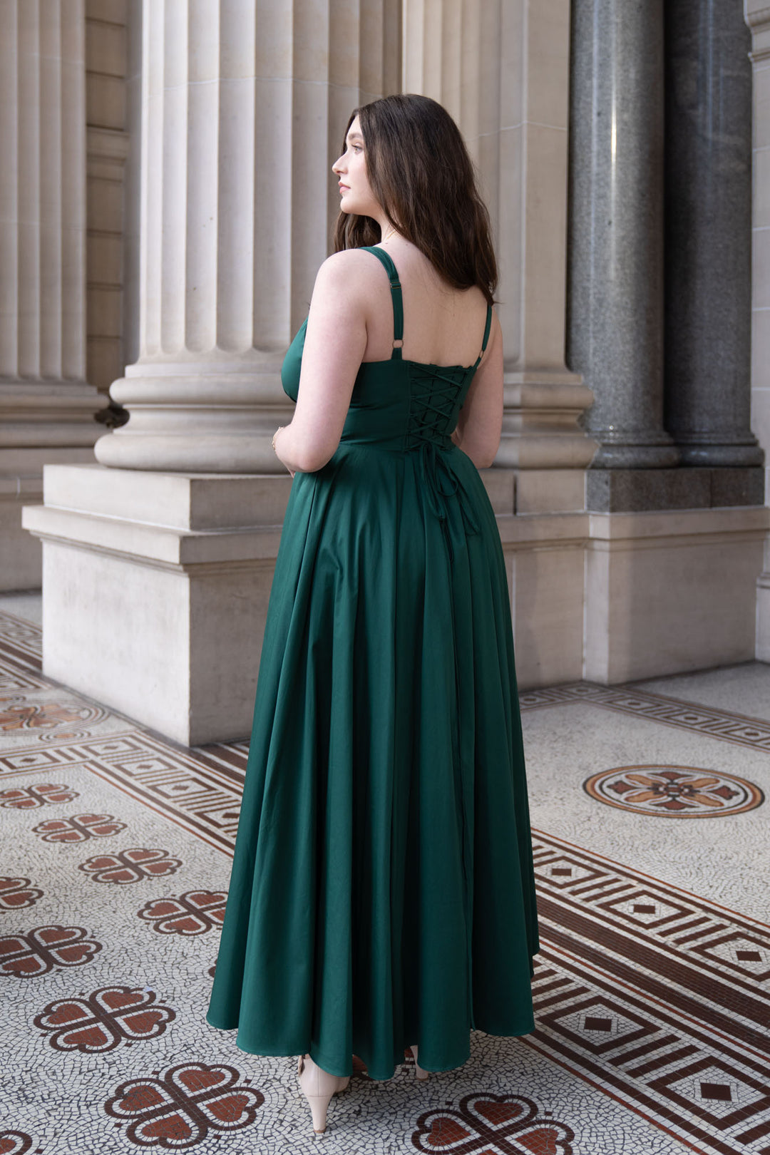 Estelle Emerald Green Dress Aulieude Estelle Emerald Green Dress Aulieude
