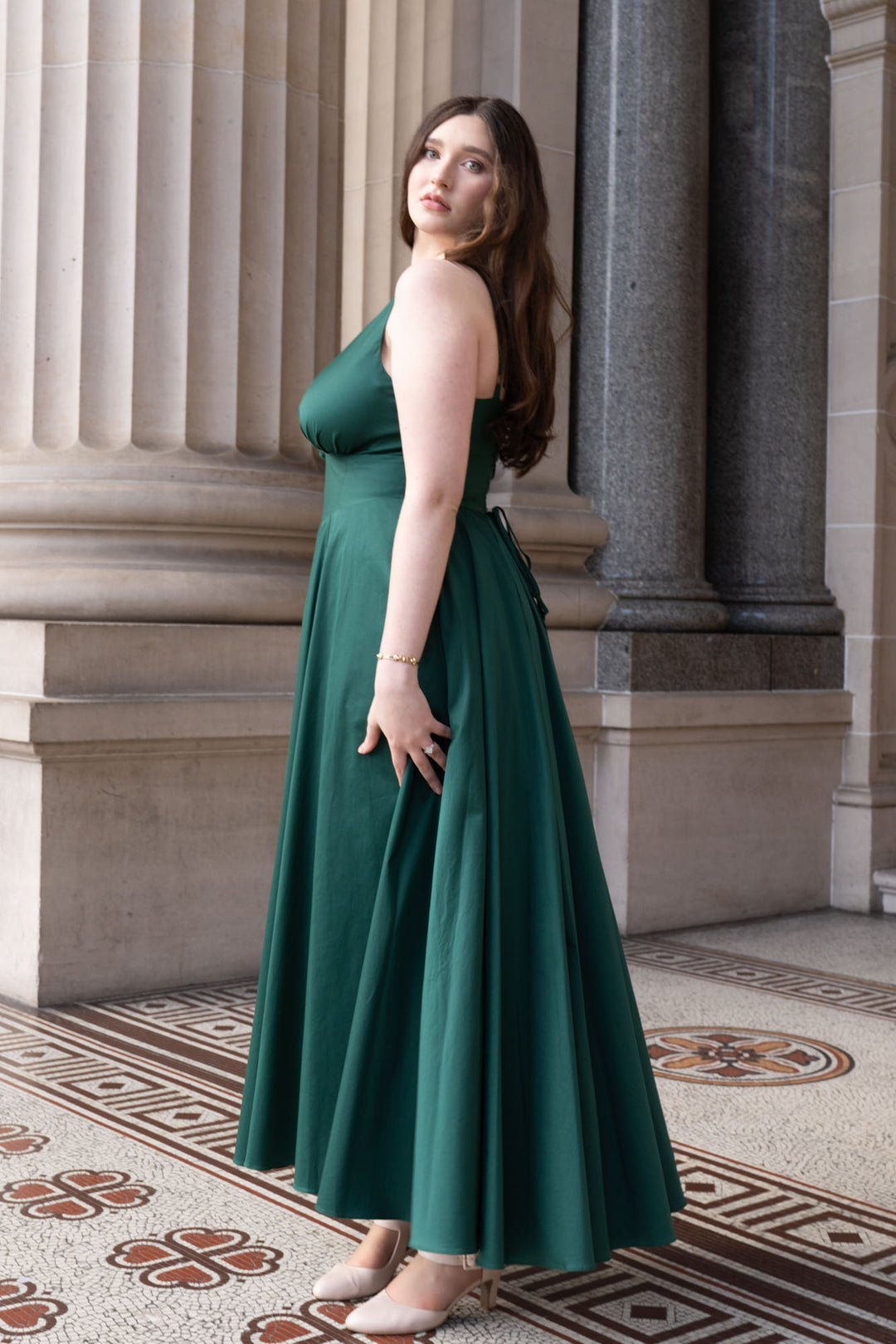 Estelle Emerald Green Dress Aulieude Estelle Emerald Green Dress Aulieude