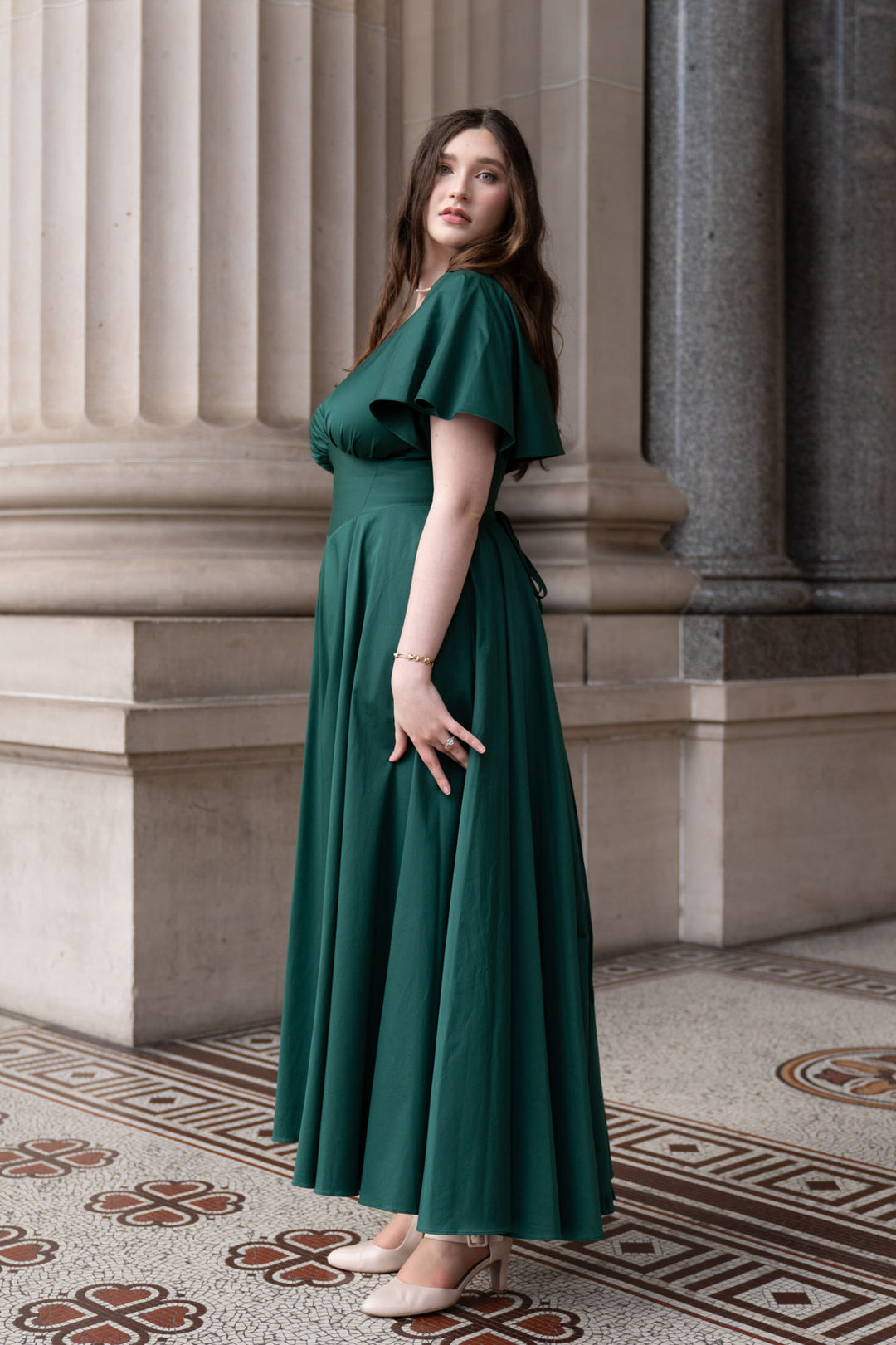 Estelle Emerald Green Dress Aulieude Estelle Emerald Green Dress Aulieude