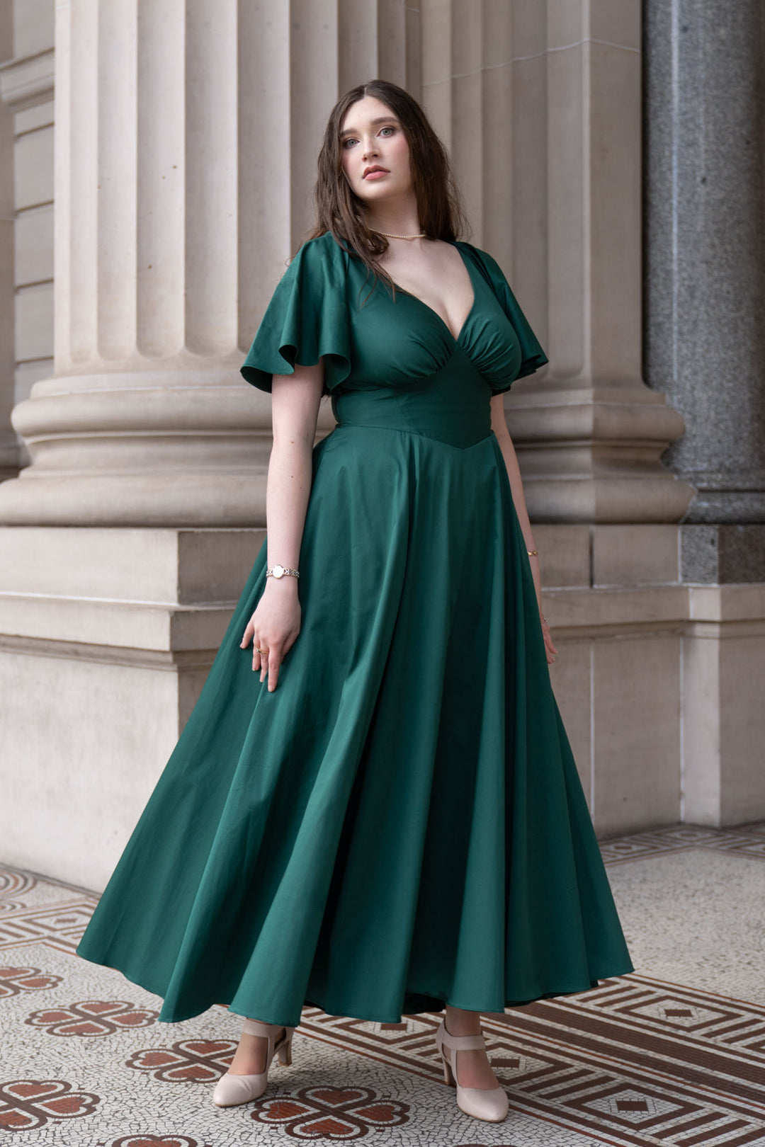 Estelle Emerald Green Dress Aulieude Estelle Emerald Green Dress Aulieude