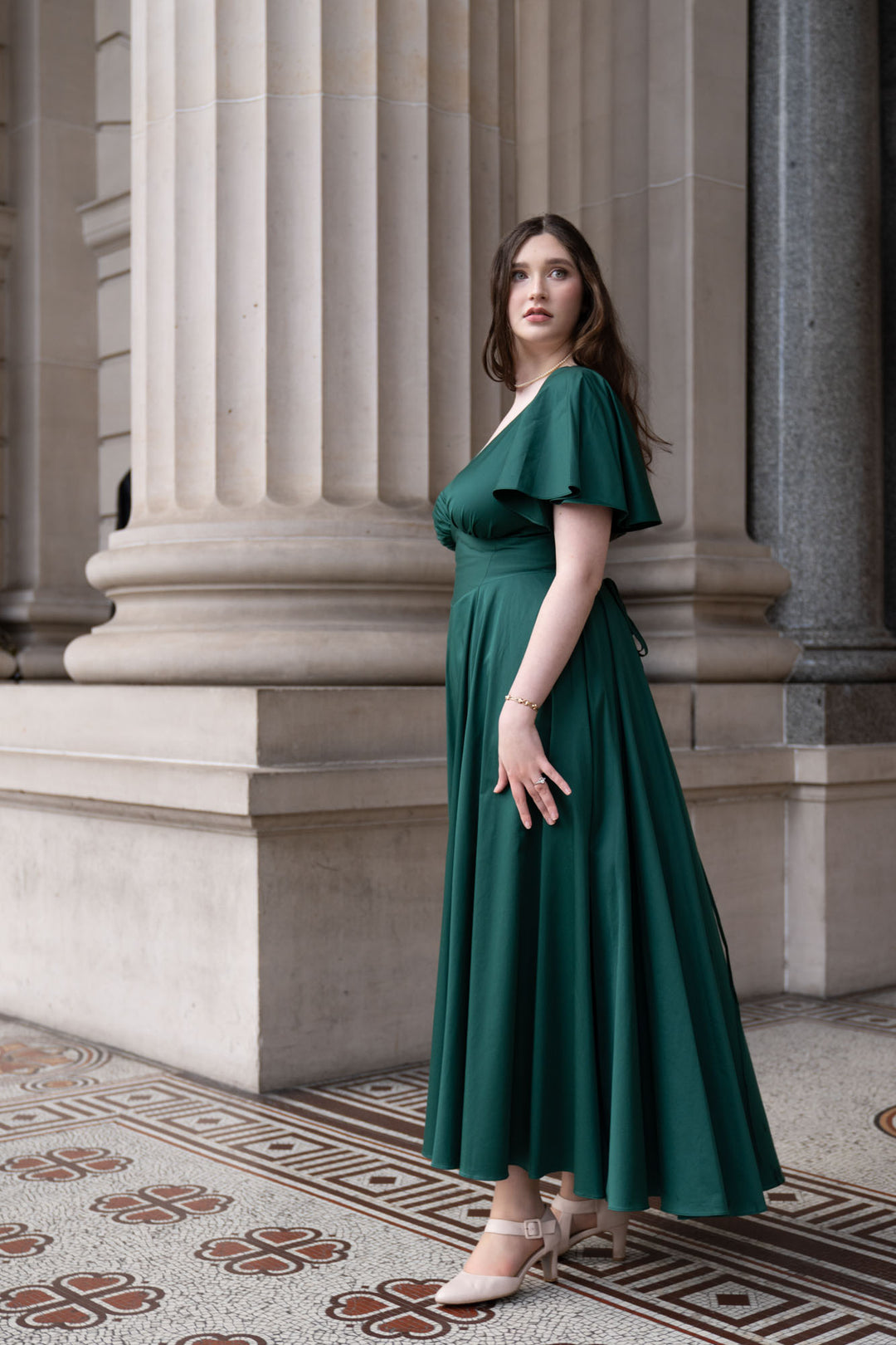 Estelle Emerald Green Dress – Aulieude Estelle Emerald Green Dress – Aulieude