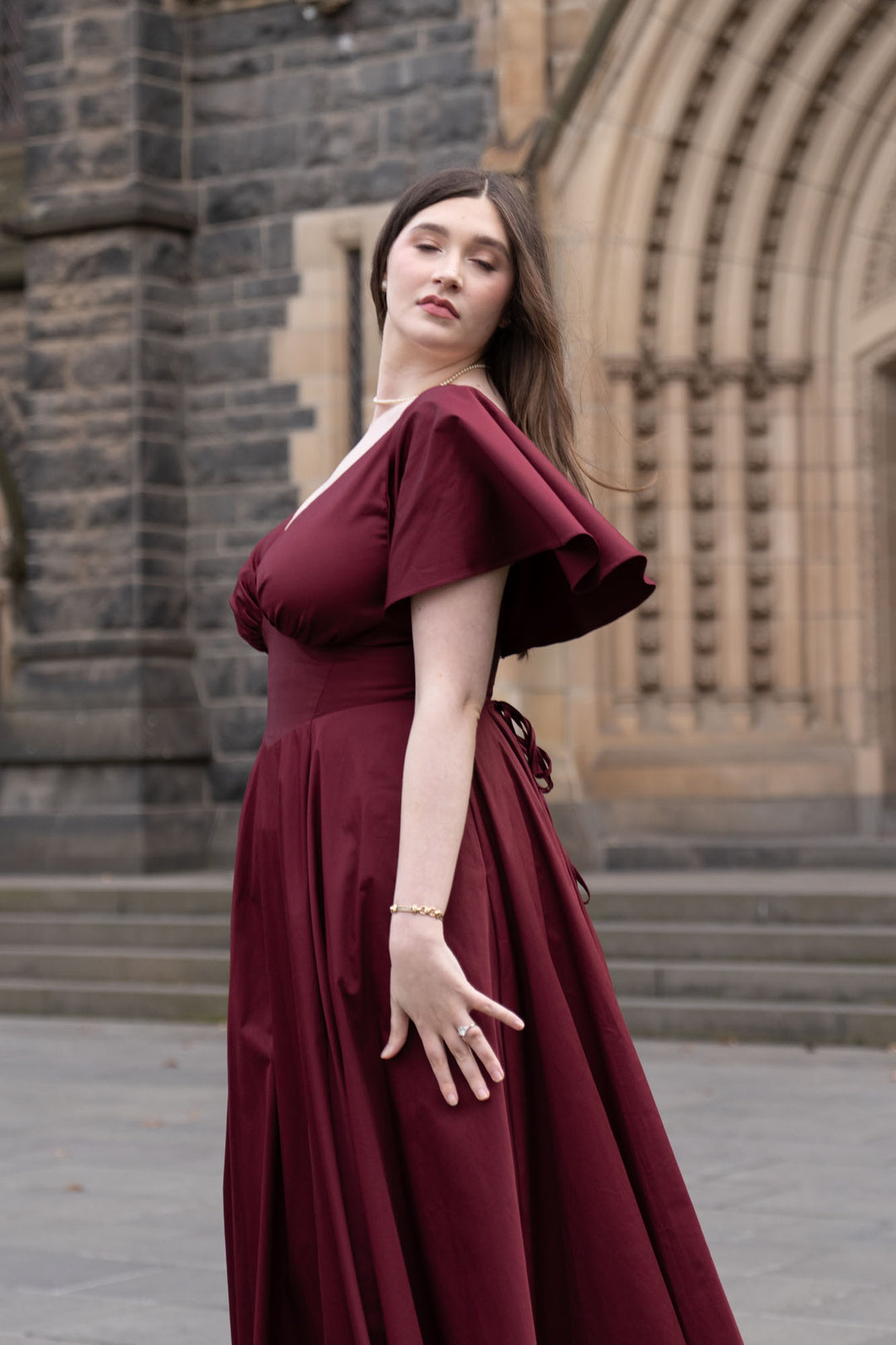 Estelle Plum Dress