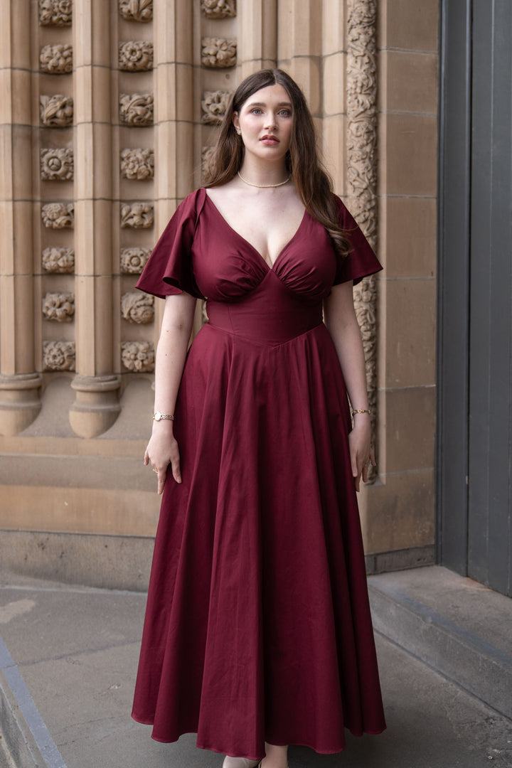 Estelle Plum Dress