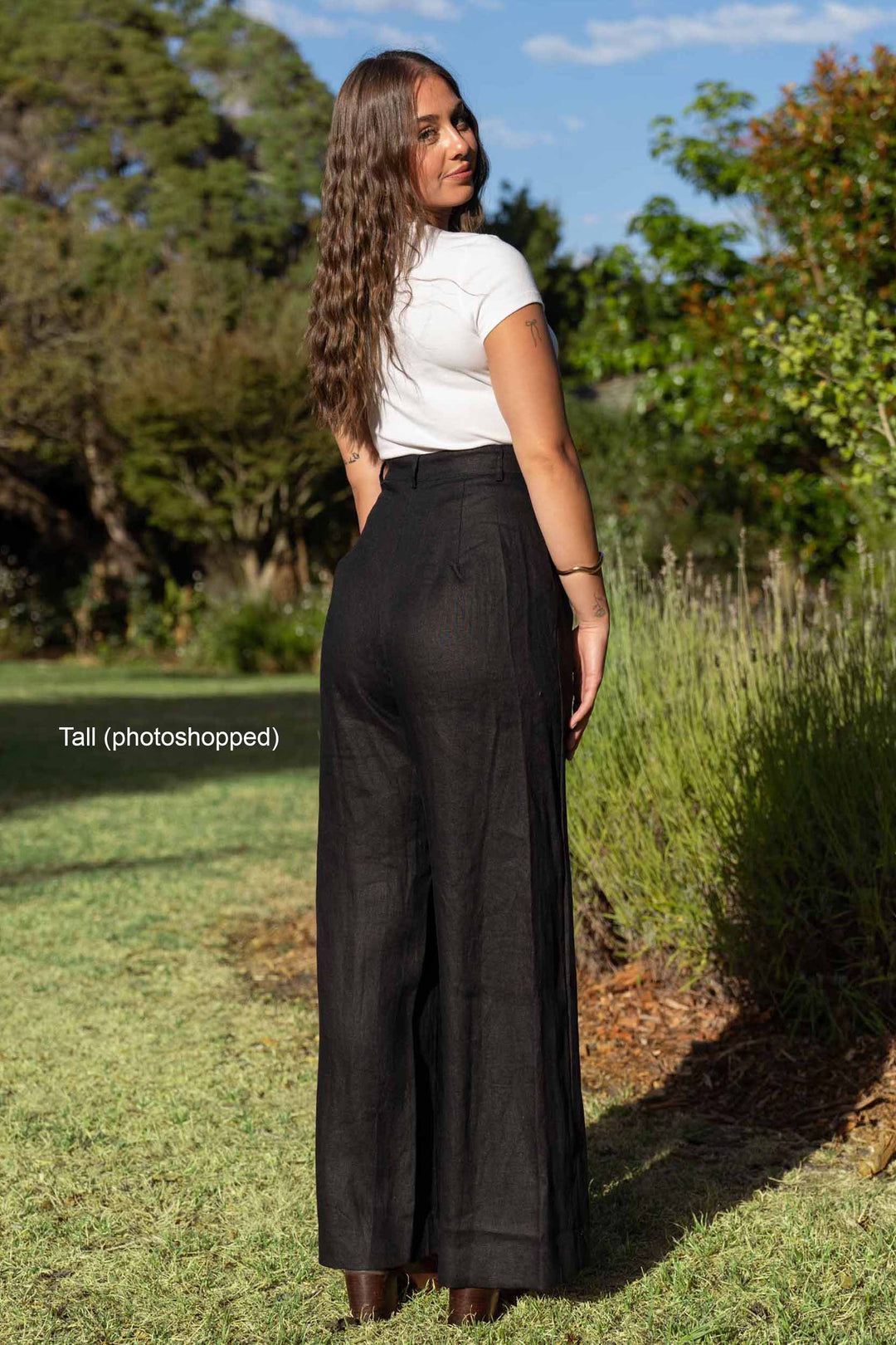 Frankie Black Pants Tall - 100% Linen