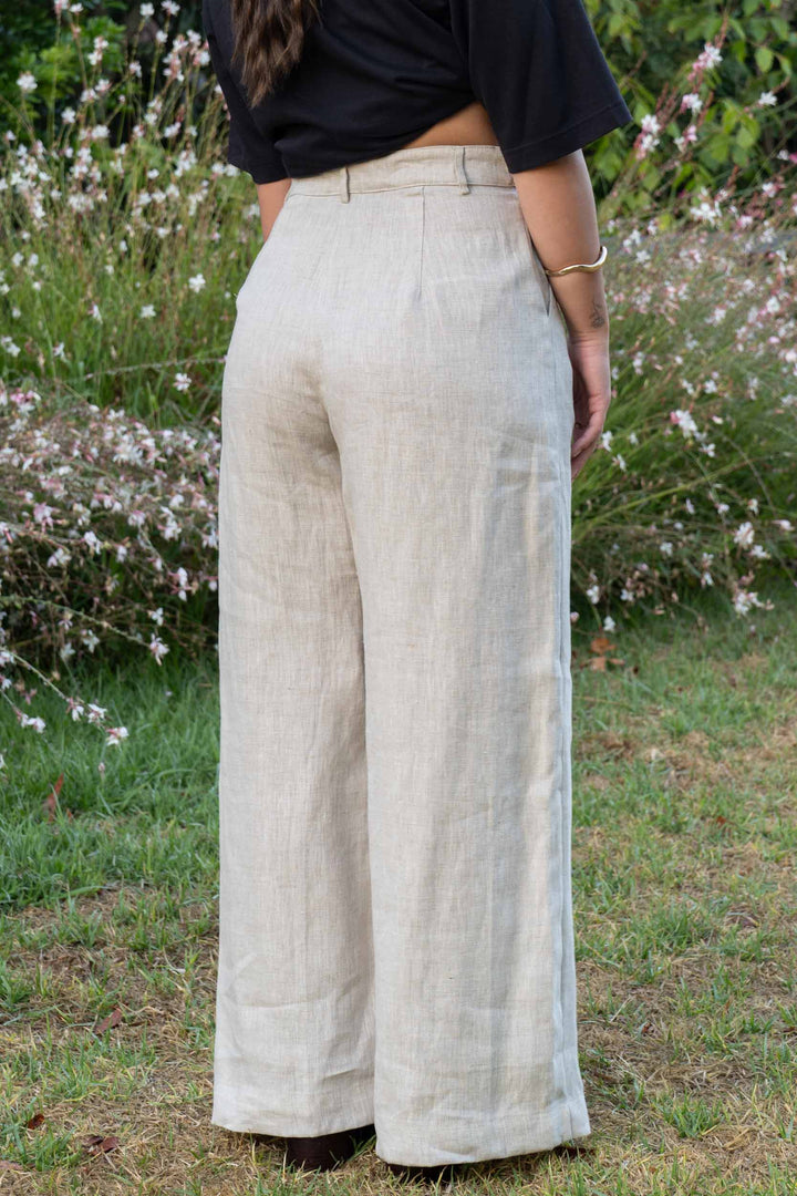 Frankie Oat Pants - 100% Linen