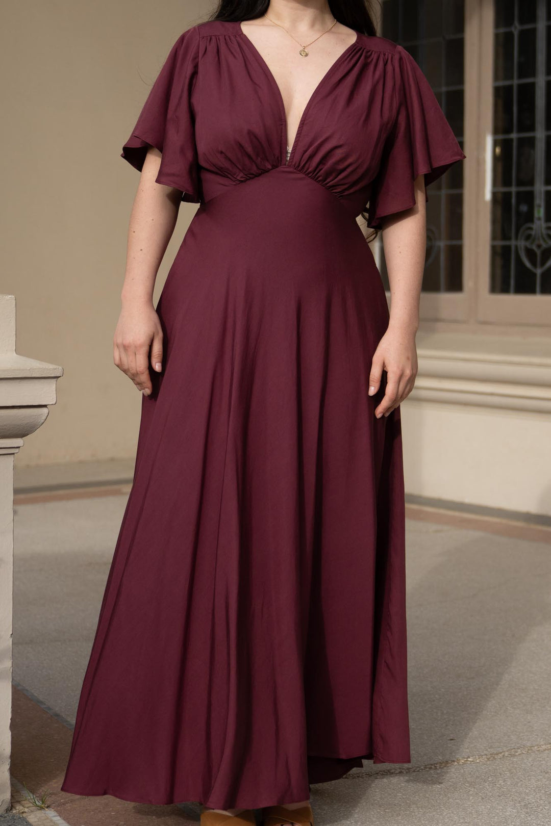 athena burgundy dress Athena Maxi Dress CurvySweet