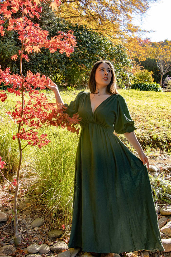 Lana Forest Green Dress