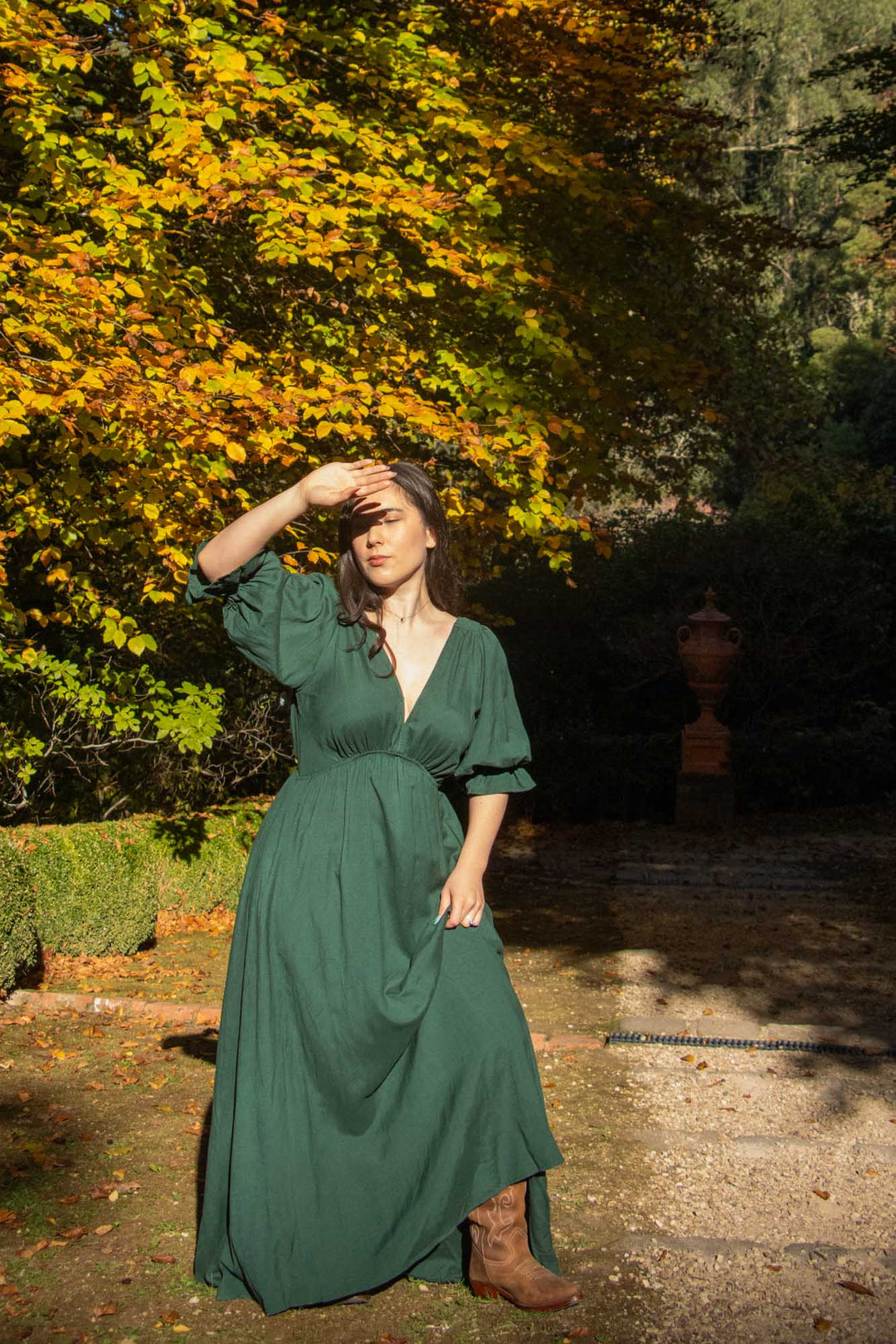 Lana Forest Green Dress