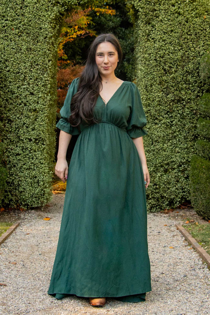 Lana Forest Green Dress