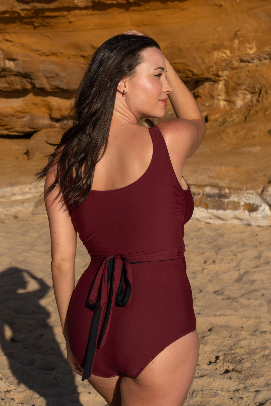 Tamara Reversible Bikini Bottom - Plum / Black