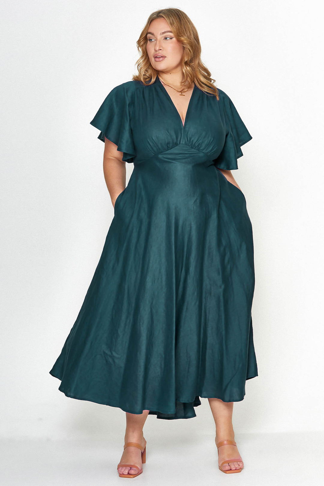Athena Emerald Green Dress