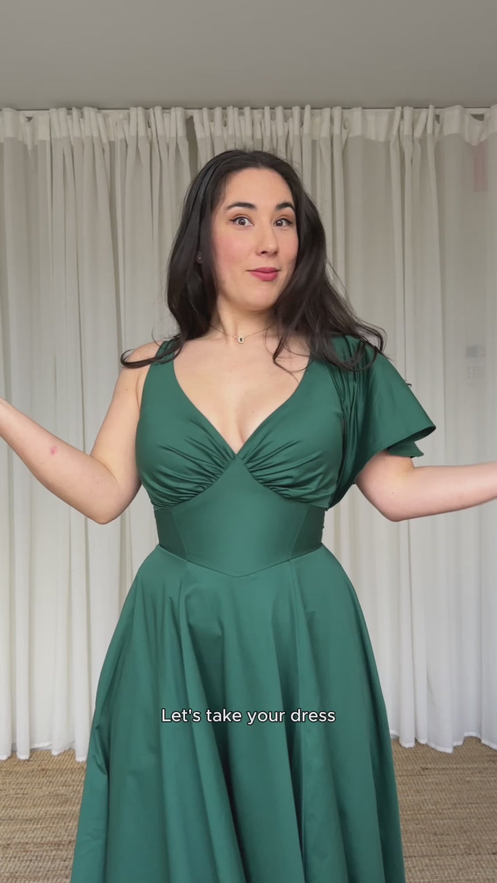 Estelle Emerald Green Dress